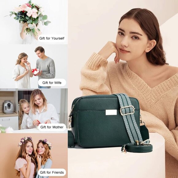 Small Crossbody Bags for Women Vegan Leather Purses Women's Shoulder Handbags Wa - Picture 6 of 7